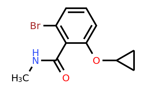 CAS 1243347-82-1 | 2-Bromo-6-cyclopropoxy-N-methylbenzamide