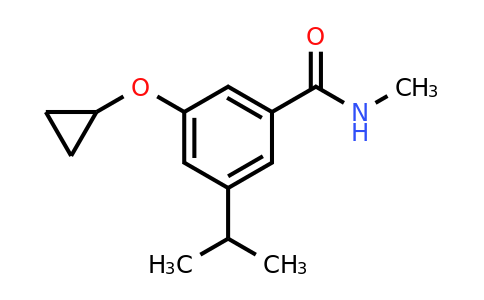 CAS 1243347-86-5 | 3-Cyclopropoxy-5-isopropyl-N-methylbenzamide