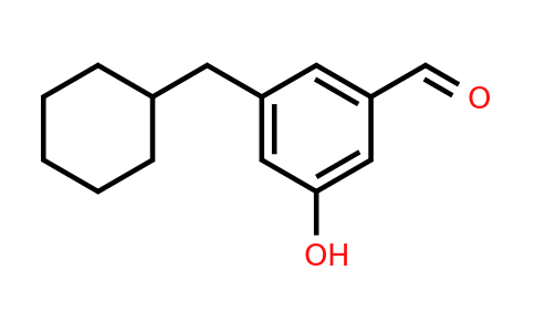 CAS 1243347-87-6 | 3-(Cyclohexylmethyl)-5-hydroxybenzaldehyde