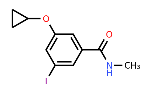 CAS 1243347-90-1 | 3-Cyclopropoxy-5-iodo-N-methylbenzamide