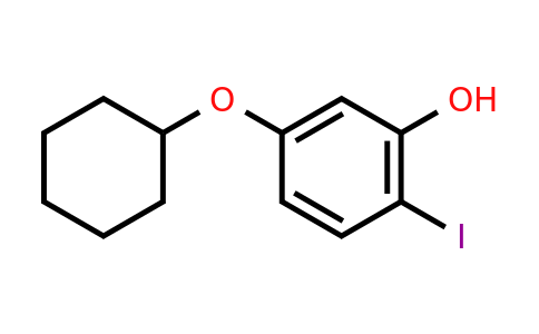 CAS 1243347-93-4 | 5-(Cyclohexyloxy)-2-iodophenol
