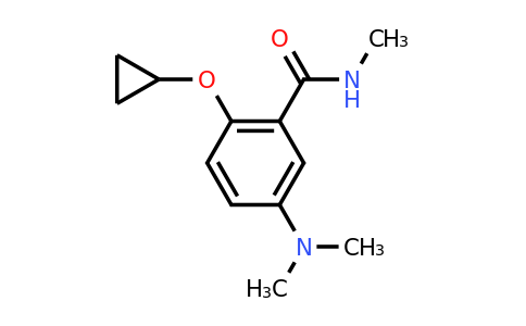 CAS 1243347-94-5 | 2-Cyclopropoxy-5-(dimethylamino)-N-methylbenzamide