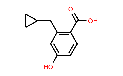CAS 1243347-99-0 | 2-(Cyclopropylmethyl)-4-hydroxybenzoic acid