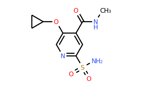 CAS 1243348-03-9 | 5-Cyclopropoxy-N-methyl-2-sulfamoylisonicotinamide