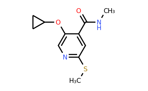 CAS 1243348-09-5 | 5-Cyclopropoxy-N-methyl-2-(methylthio)isonicotinamide