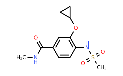 CAS 1243348-13-1 | 3-Cyclopropoxy-N-methyl-4-(methylsulfonamido)benzamide