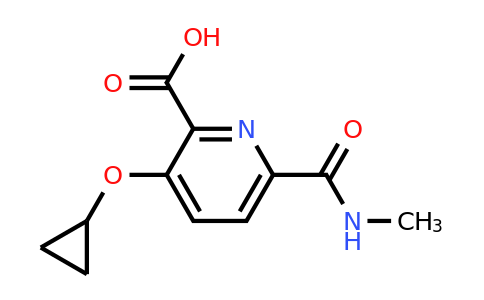 CAS 1243348-14-2 | 3-Cyclopropoxy-6-(methylcarbamoyl)picolinic acid