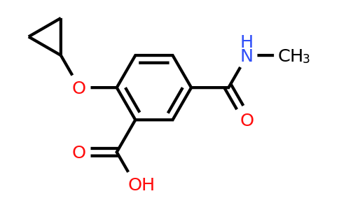 CAS 1243348-15-3 | 2-Cyclopropoxy-5-(methylcarbamoyl)benzoic acid