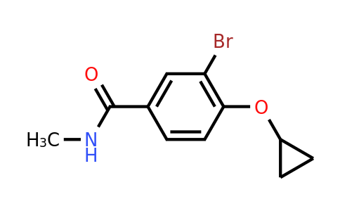 CAS 1243348-19-7 | 3-Bromo-4-cyclopropoxy-N-methylbenzamide