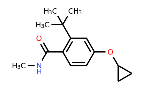 CAS 1243348-20-0 | 2-Tert-butyl-4-cyclopropoxy-N-methylbenzamide