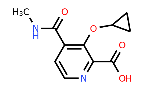 CAS 1243348-25-5 | 3-Cyclopropoxy-4-(methylcarbamoyl)picolinic acid