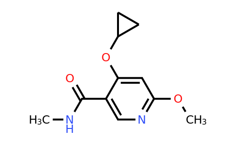 CAS 1243348-28-8 | 4-Cyclopropoxy-6-methoxy-N-methylnicotinamide