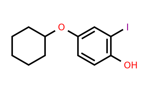 CAS 1243348-30-2 | 4-(Cyclohexyloxy)-2-iodophenol