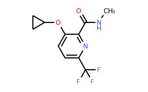 CAS 1243348-33-5 | 3-Cyclopropoxy-N-methyl-6-(trifluoromethyl)picolinamide
