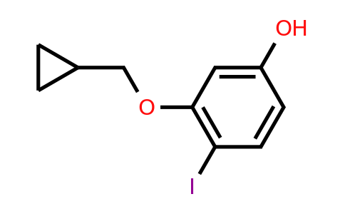 CAS 1243348-36-8 | 3-(Cyclopropylmethoxy)-4-iodophenol