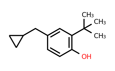 CAS 1243348-41-5 | 2-Tert-butyl-4-(cyclopropylmethyl)phenol
