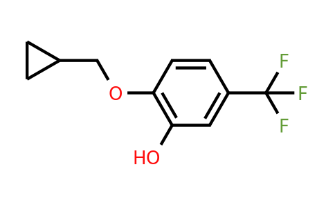 CAS 1243348-42-6 | 2-(Cyclopropylmethoxy)-5-(trifluoromethyl)phenol