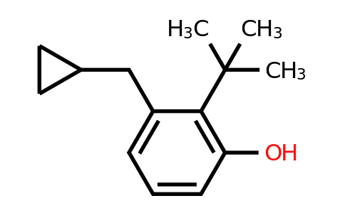 CAS 1243348-44-8 | 2-Tert-butyl-3-(cyclopropylmethyl)phenol