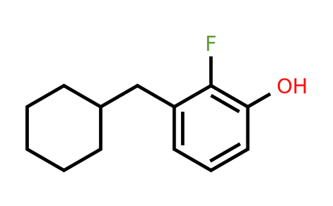 CAS 1243348-46-0 | 3-(Cyclohexylmethyl)-2-fluorophenol