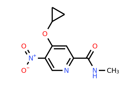 CAS 1243348-47-1 | 4-Cyclopropoxy-N-methyl-5-nitropicolinamide