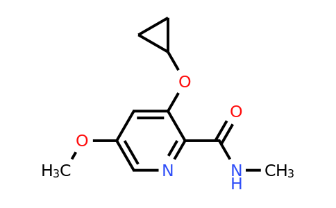 CAS 1243348-50-6 | 3-Cyclopropoxy-5-methoxy-N-methylpicolinamide