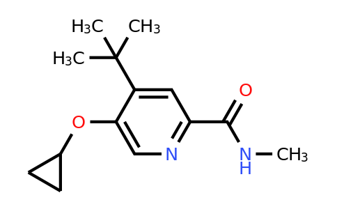 CAS 1243348-53-9 | 4-Tert-butyl-5-cyclopropoxy-N-methylpicolinamide
