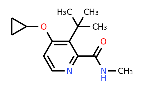 CAS 1243348-56-2 | 3-Tert-butyl-4-cyclopropoxy-N-methylpicolinamide