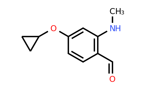 CAS 1243348-63-1 | 4-Cyclopropoxy-2-(methylamino)benzaldehyde