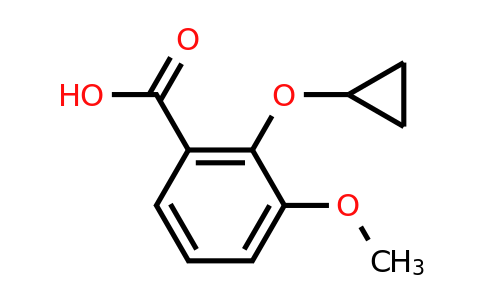 CAS 1243348-68-6 | 2-Cyclopropoxy-3-methoxybenzoic acid