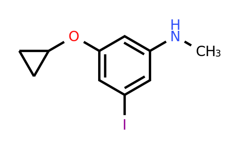 CAS 1243348-73-3 | 3-Cyclopropoxy-5-iodo-N-methylaniline