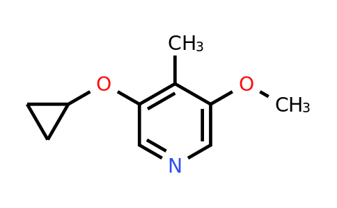 CAS 1243348-79-9 | 3-Cyclopropoxy-5-methoxy-4-methylpyridine