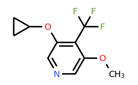 CAS 1243348-82-4 | 3-Cyclopropoxy-5-methoxy-4-(trifluoromethyl)pyridine