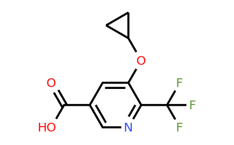 CAS 1243348-84-6 | 5-Cyclopropoxy-6-(trifluoromethyl)nicotinic acid