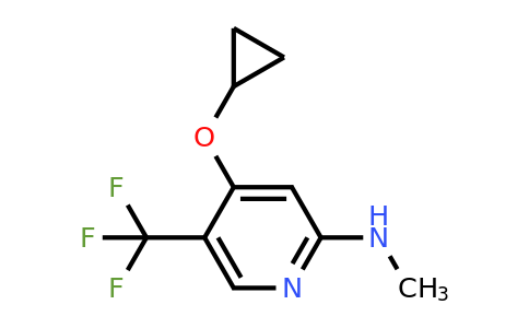 CAS 1243349-07-6 | 4-Cyclopropoxy-N-methyl-5-(trifluoromethyl)pyridin-2-amine