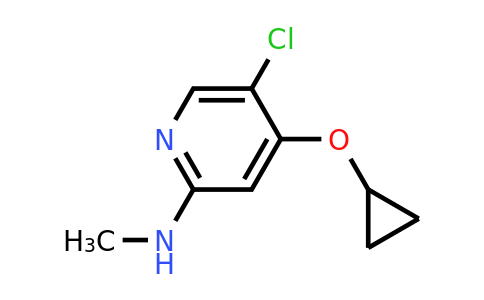 CAS 1243349-15-6 | 5-Chloro-4-cyclopropoxy-N-methylpyridin-2-amine