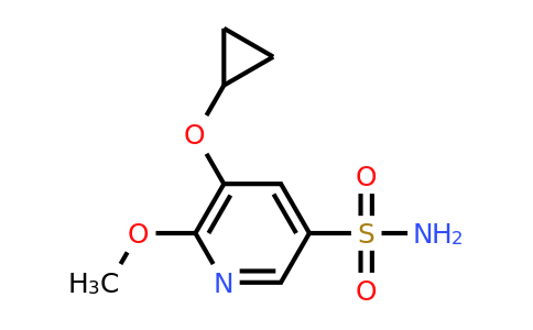 CAS 1243349-16-7 | 5-Cyclopropoxy-6-methoxypyridine-3-sulfonamide