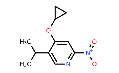 CAS 1243349-18-9 | 4-Cyclopropoxy-5-isopropyl-2-nitropyridine