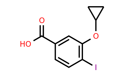 CAS 1243349-19-0 | 3-Cyclopropoxy-4-iodobenzoic acid