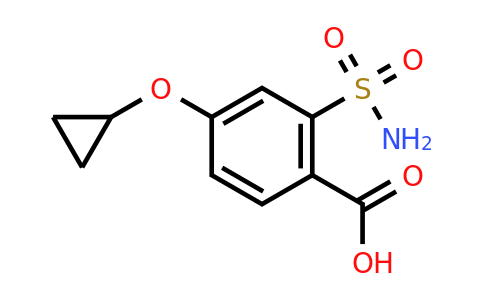 CAS 1243349-20-3 | 4-Cyclopropoxy-2-sulfamoylbenzoic acid