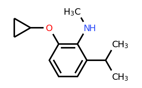 CAS 1243349-21-4 | 2-Cyclopropoxy-6-isopropyl-N-methylaniline
