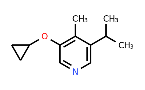 CAS 1243349-24-7 | 3-Cyclopropoxy-4-methyl-5-(propan-2-YL)pyridine