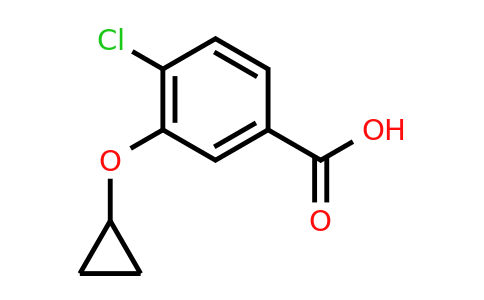 CAS 1243349-25-8 | 4-Chloro-3-cyclopropoxybenzoic acid