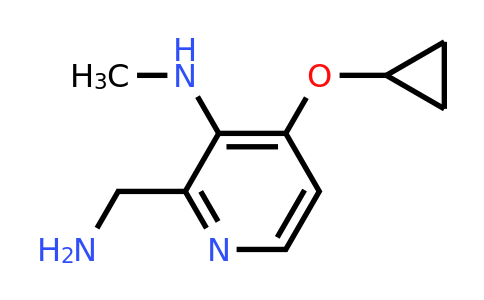 CAS 1243349-26-9 | 2-(Aminomethyl)-4-cyclopropoxy-N-methylpyridin-3-amine