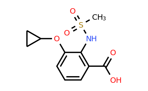 CAS 1243349-50-9 | 3-Cyclopropoxy-2-(methylsulfonamido)benzoic acid