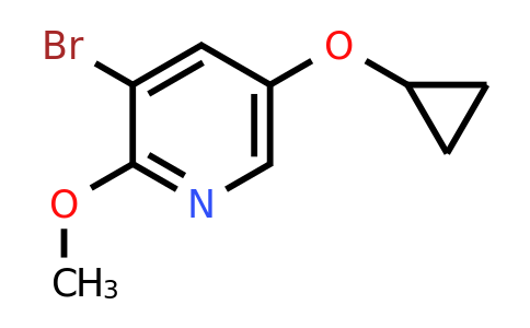 CAS 1243349-52-1 | 3-Bromo-5-cyclopropoxy-2-methoxypyridine