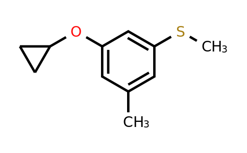 CAS 1243349-53-2 | (3-Cyclopropoxy-5-methylphenyl)(methyl)sulfane