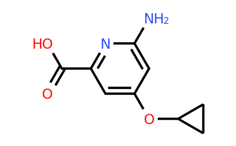 CAS 1243349-57-6 | 6-Amino-4-cyclopropoxypicolinic acid