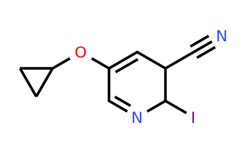 CAS 1243349-58-7 | 5-Cyclopropoxy-2-iodo-2,3-dihydropyridine-3-carbonitrile