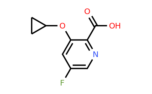 CAS 1243349-70-3 | 3-Cyclopropoxy-5-fluoropicolinic acid