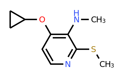 CAS 1243349-71-4 | 4-Cyclopropoxy-N-methyl-2-(methylsulfanyl)pyridin-3-amine